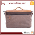 Hot Selling Vintage Customized Satchel Shoulder Bag For Men Canvas Messenger Bag